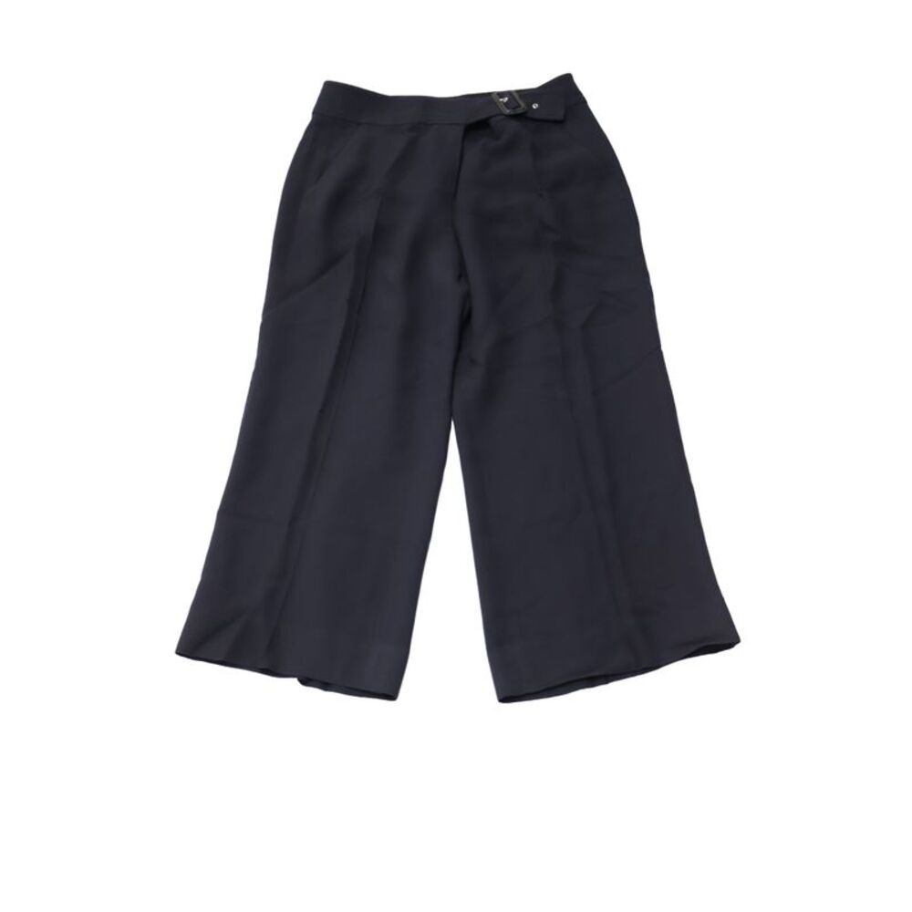 A.L.C. Madeleine Buckle High-Waist Trouser in Black Viscose